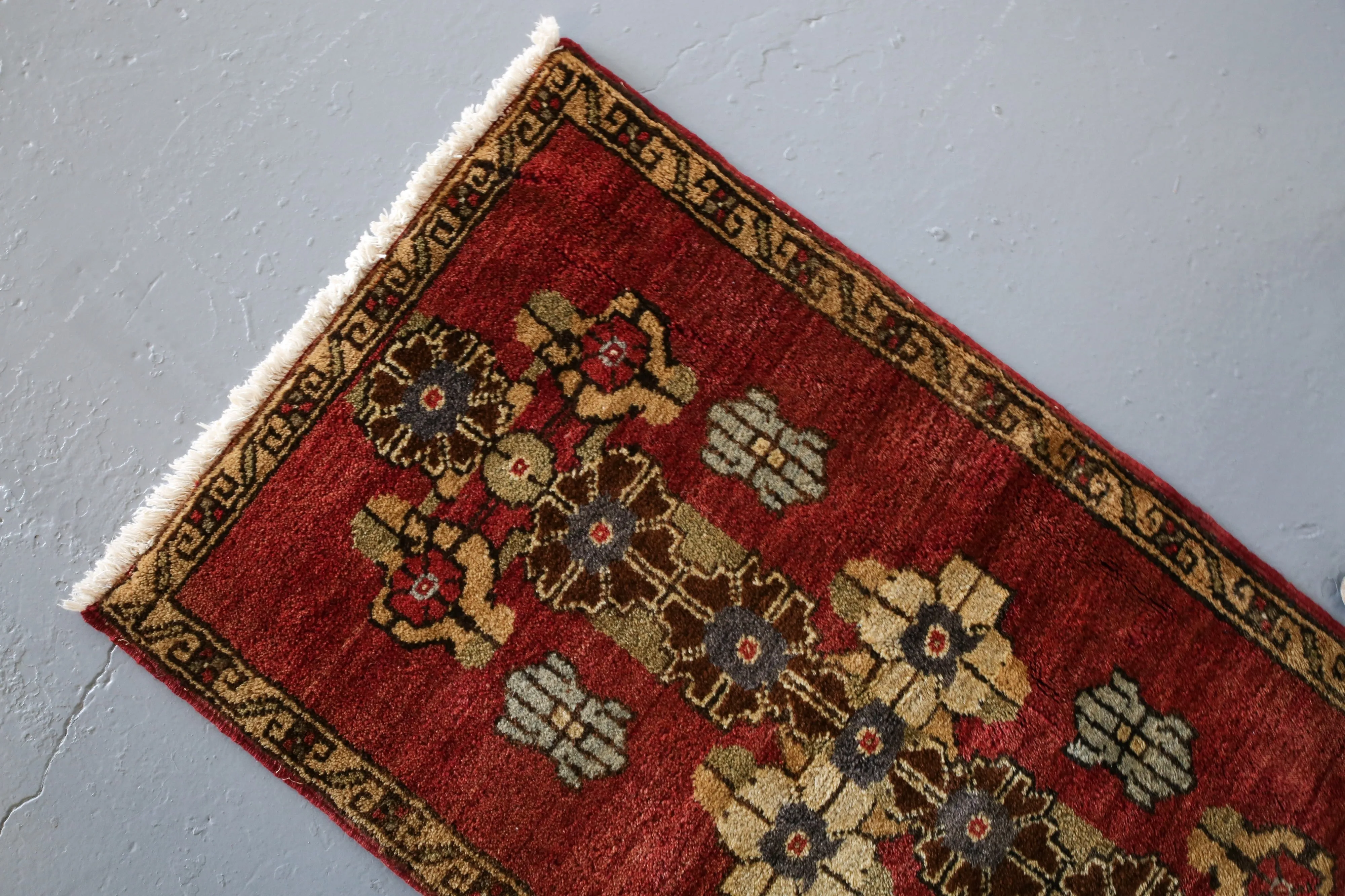 Vintage Mini Turkish Rug 1.9ftx3.1ft