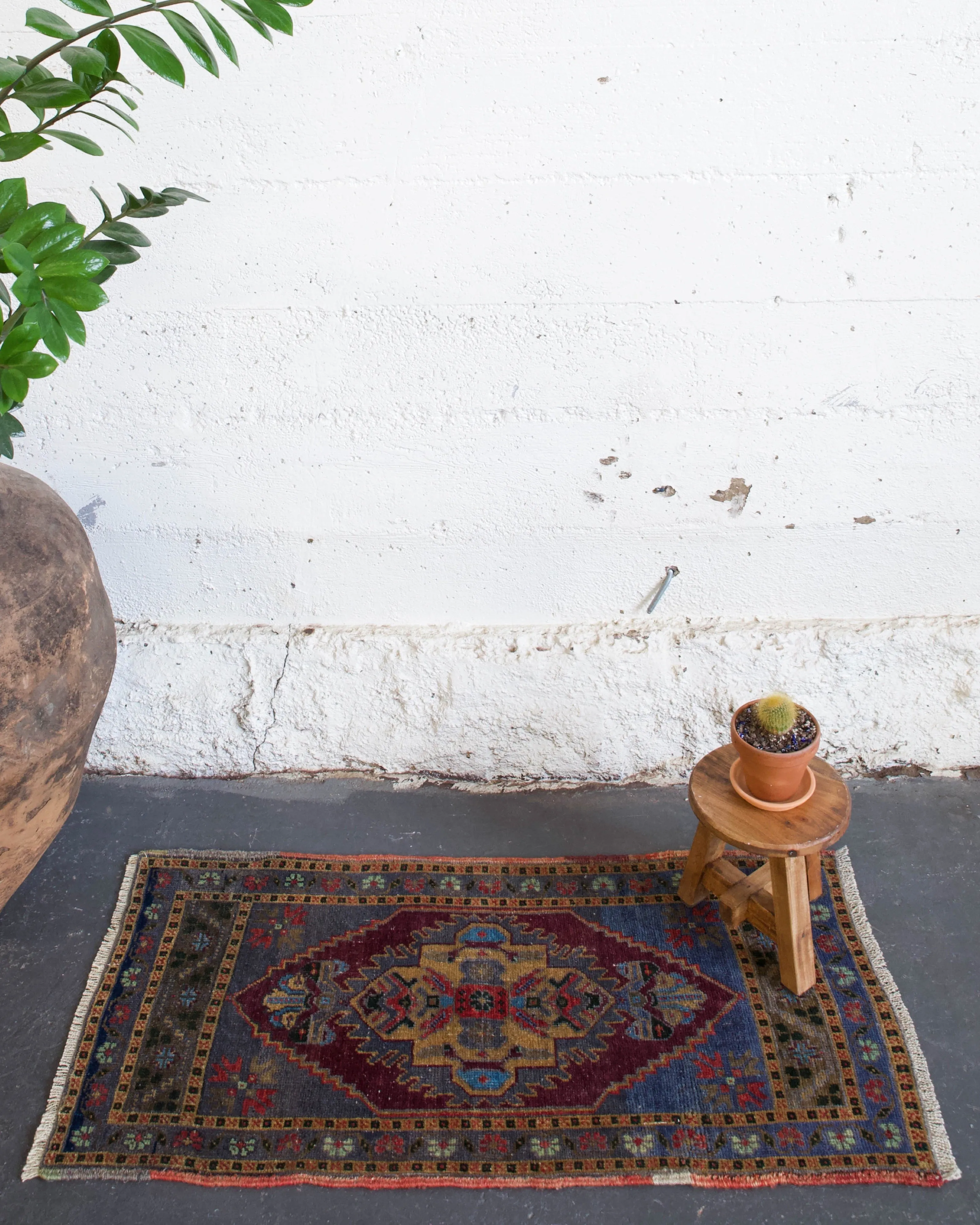 Vintage Mini Turkish Rug 1'9"x3'6"