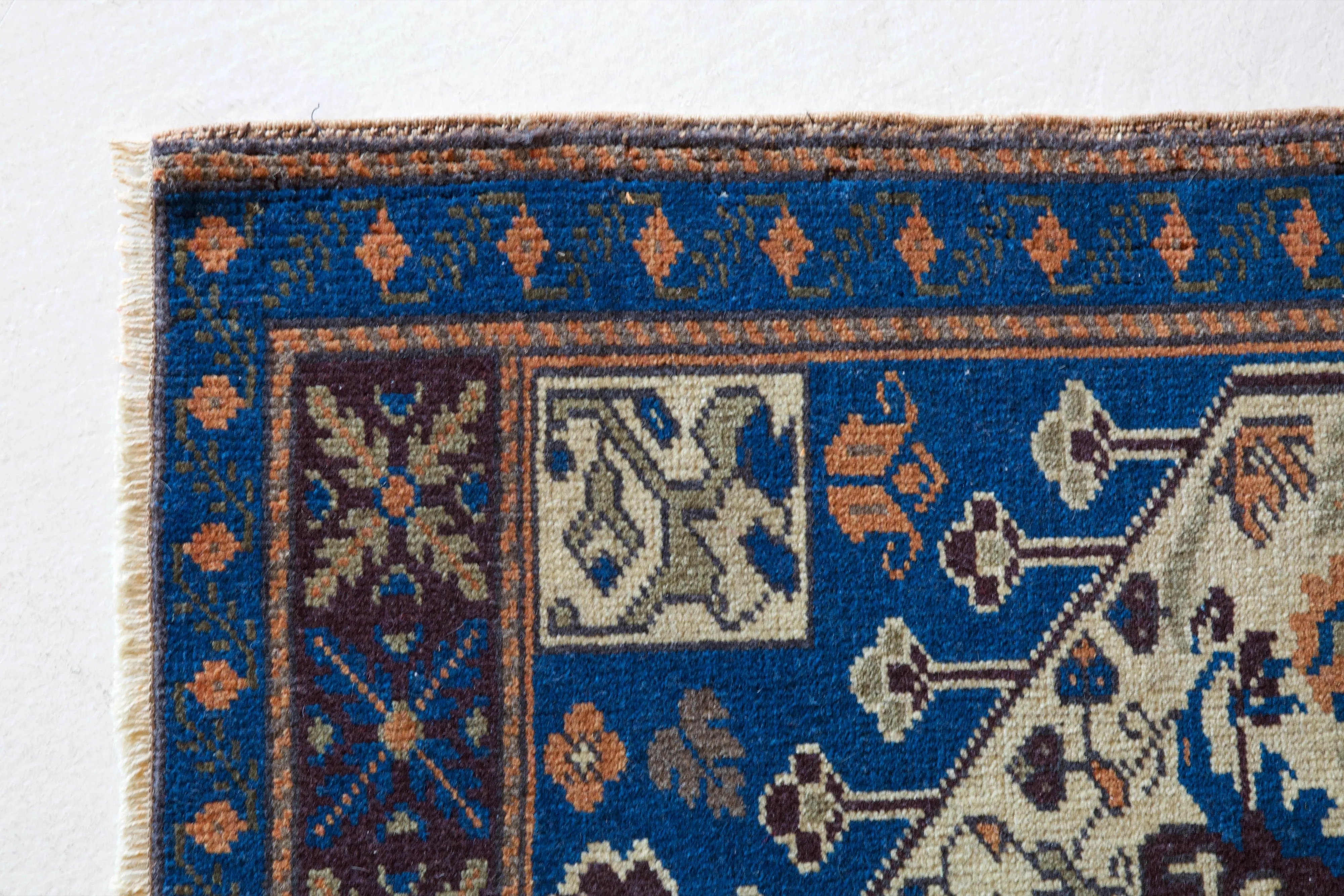 Vintage Mini Turkish Rug 22"x42"