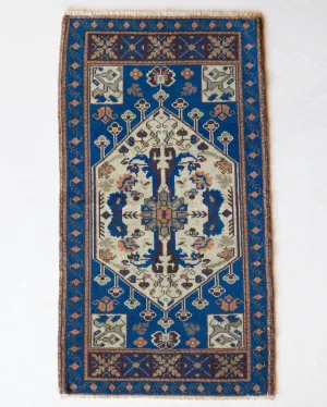 Vintage Mini Turkish Rug 22"x42"