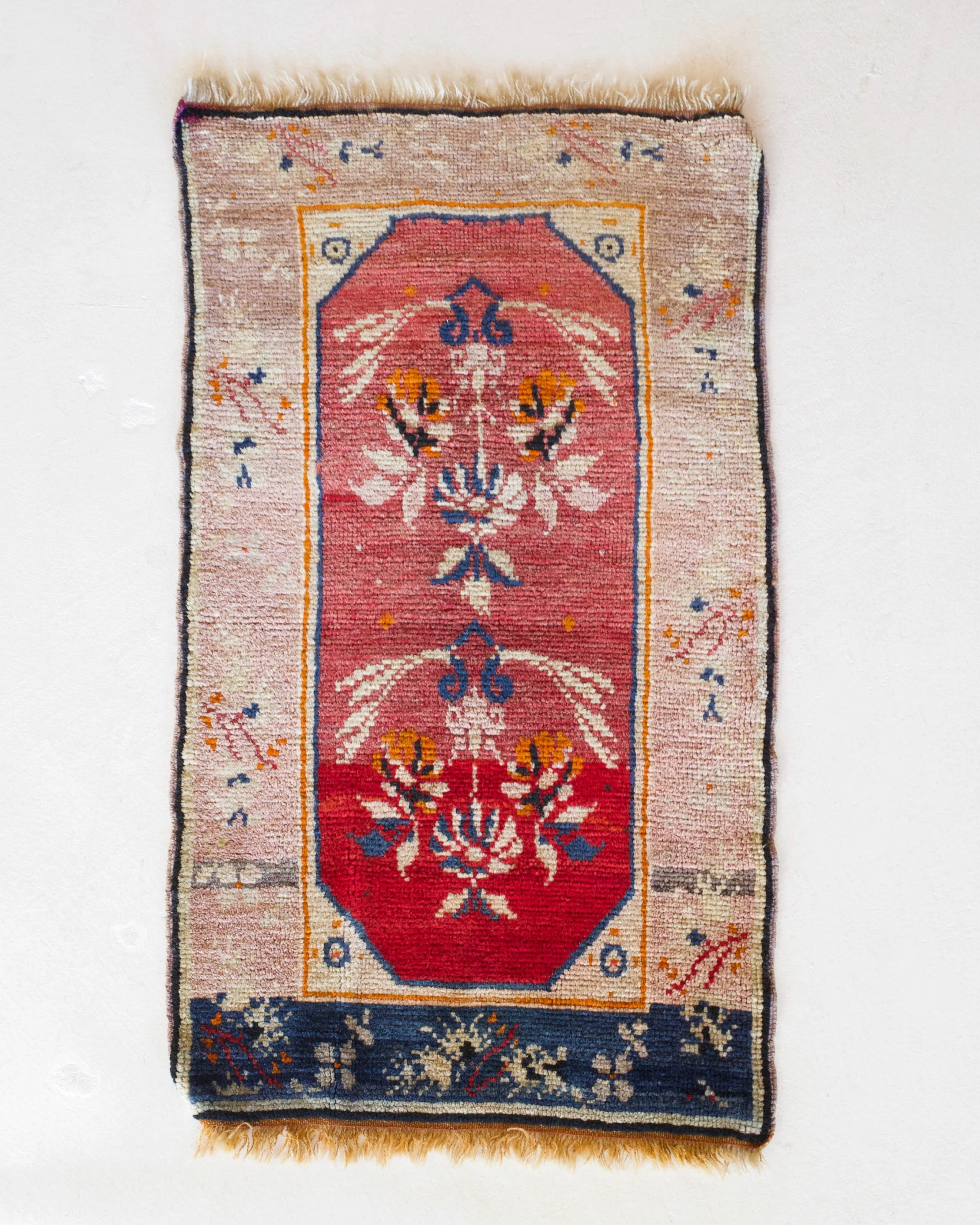 Vintage Mini Turkish Rug 24"x45"