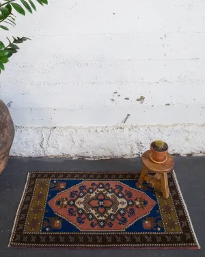 Vintage Mini Turkish Rug 2'x3'6"