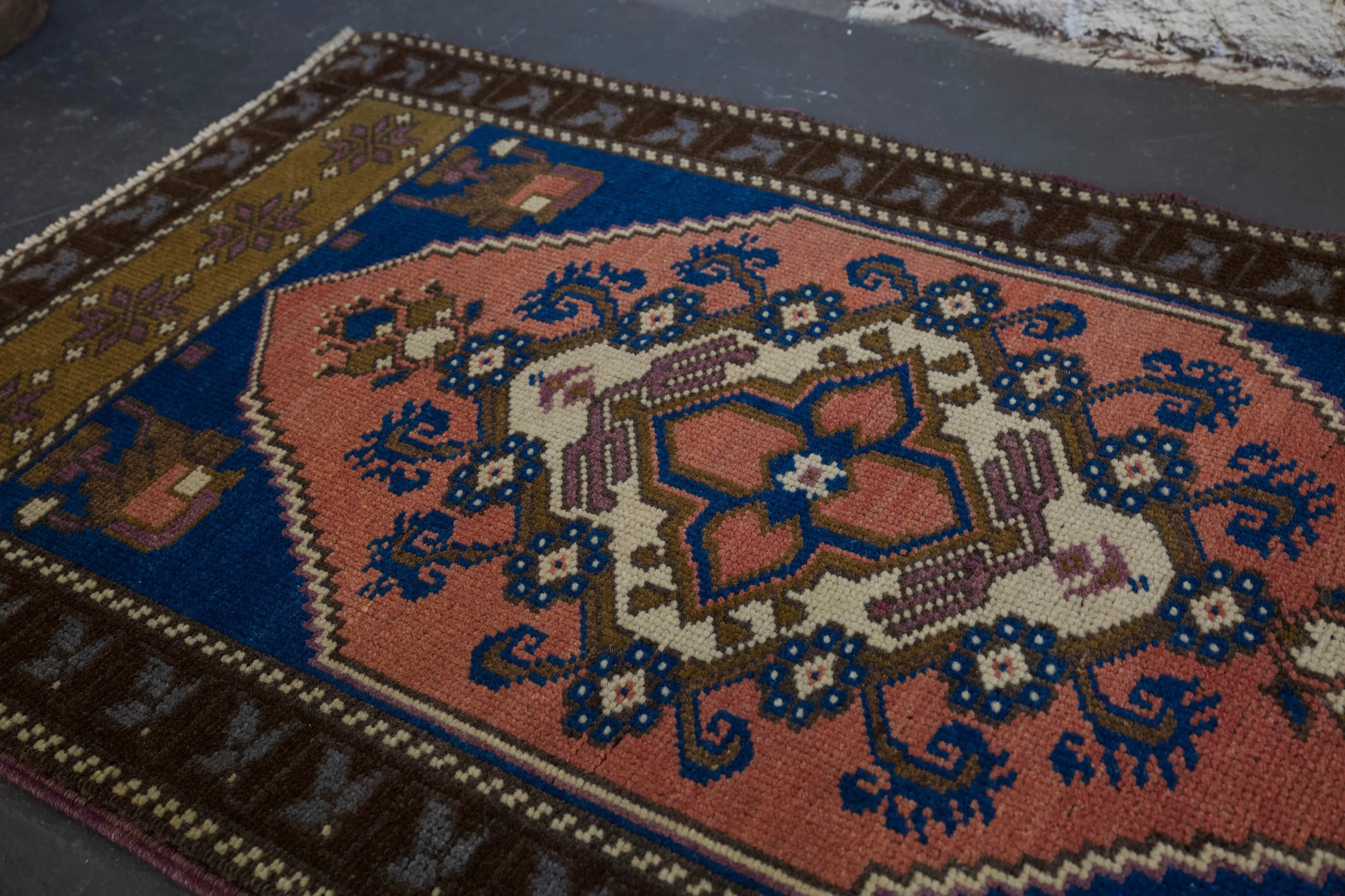 Vintage Mini Turkish Rug 2'x3'6"