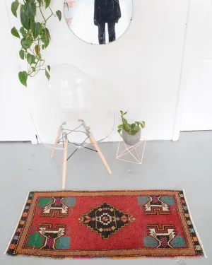 Vintage Mini Turkish Rug