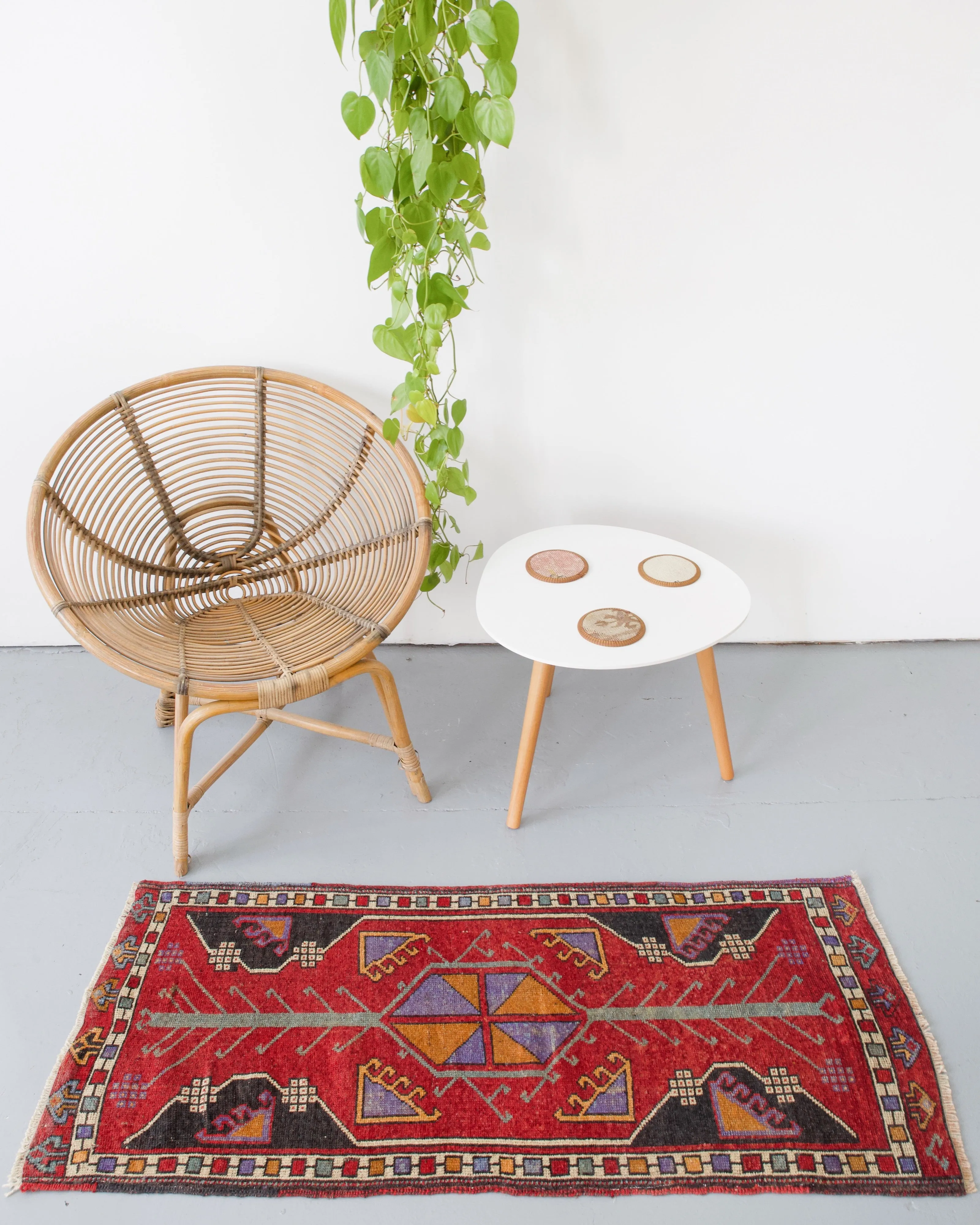 Vintage Mini Turkish Rug