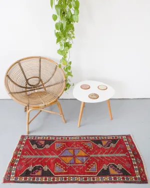Vintage Mini Turkish Rug