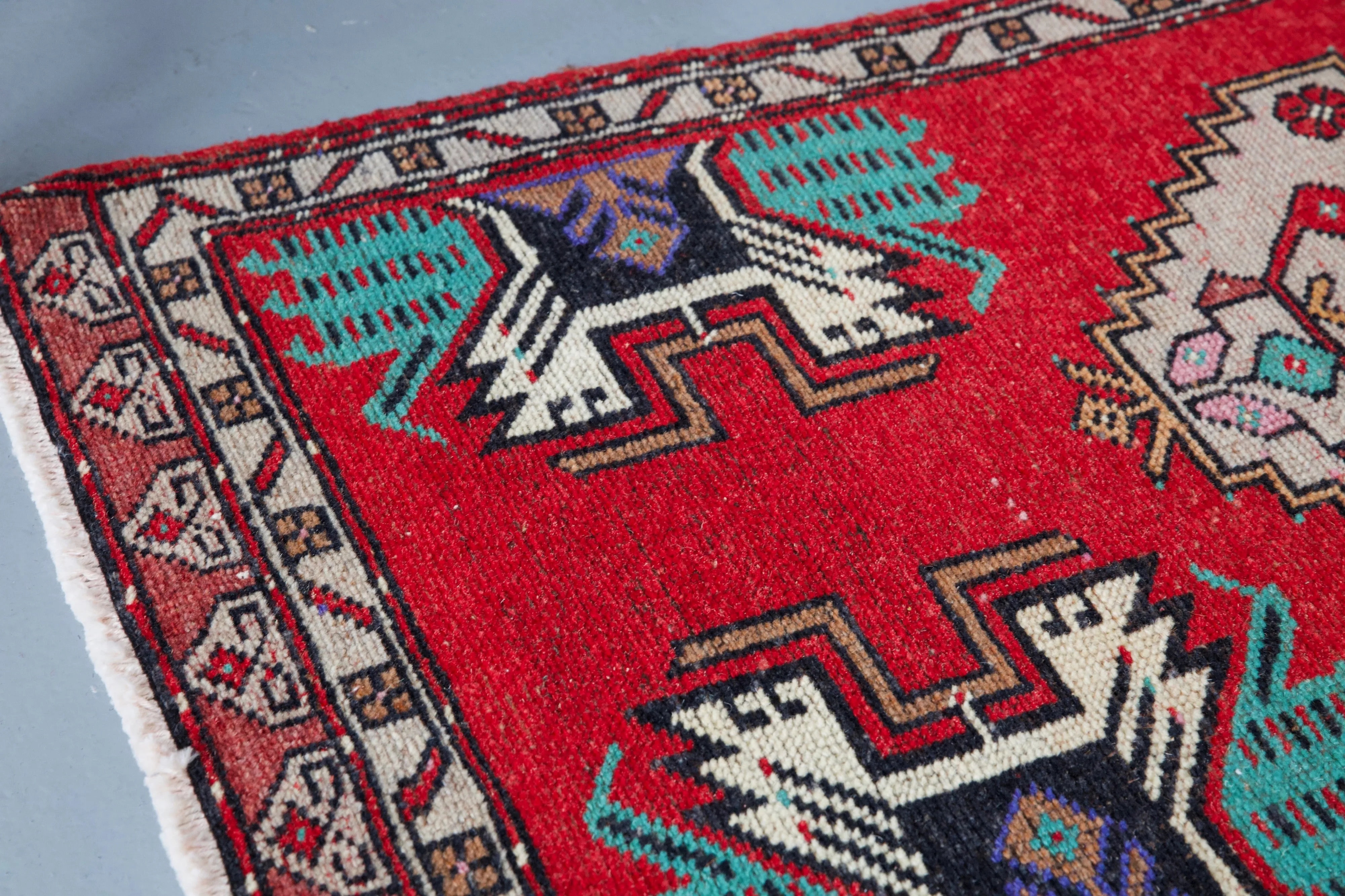 Vintage Mini Turkish Rug