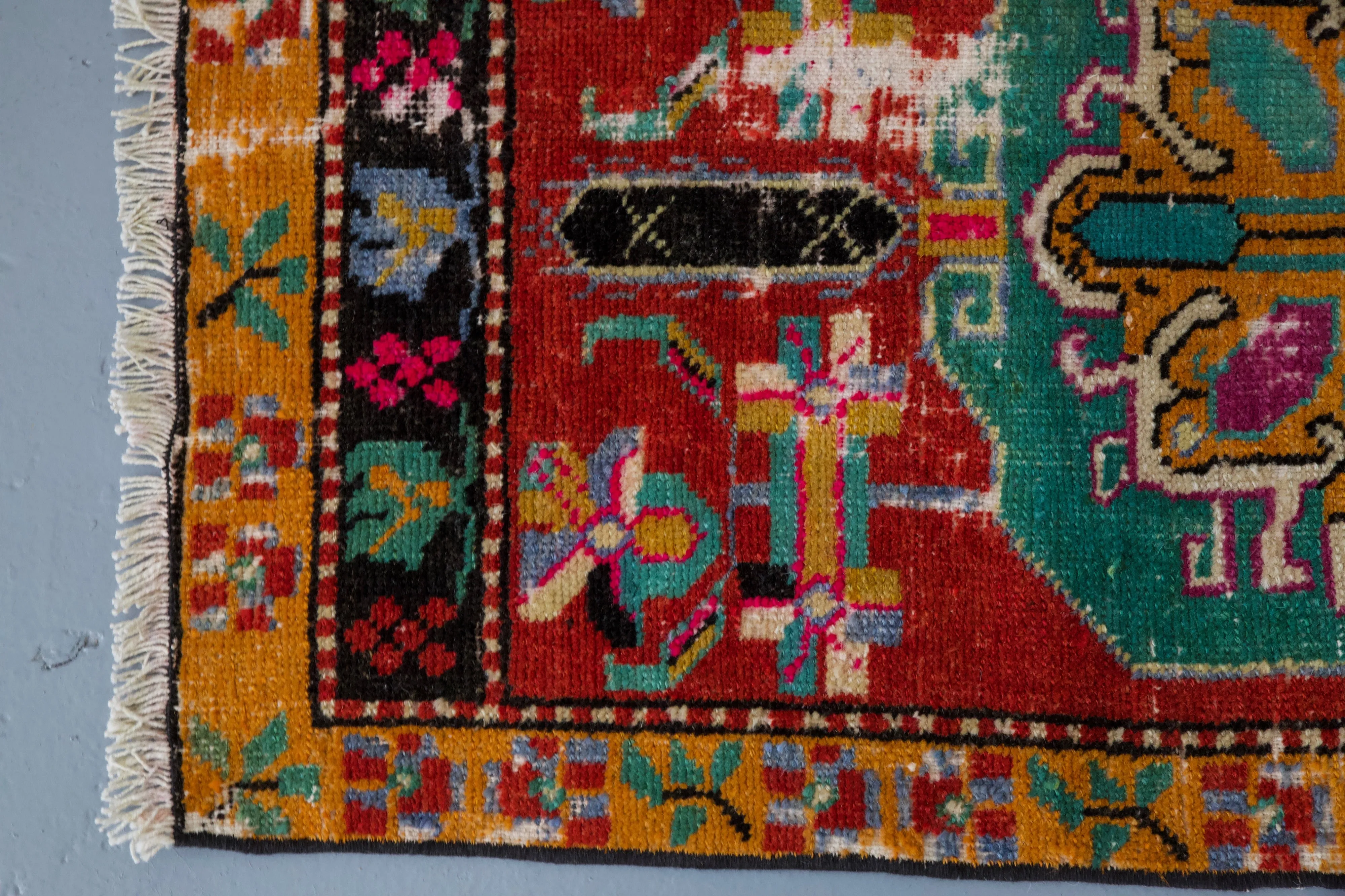 Vintage Mini Turkish Rug