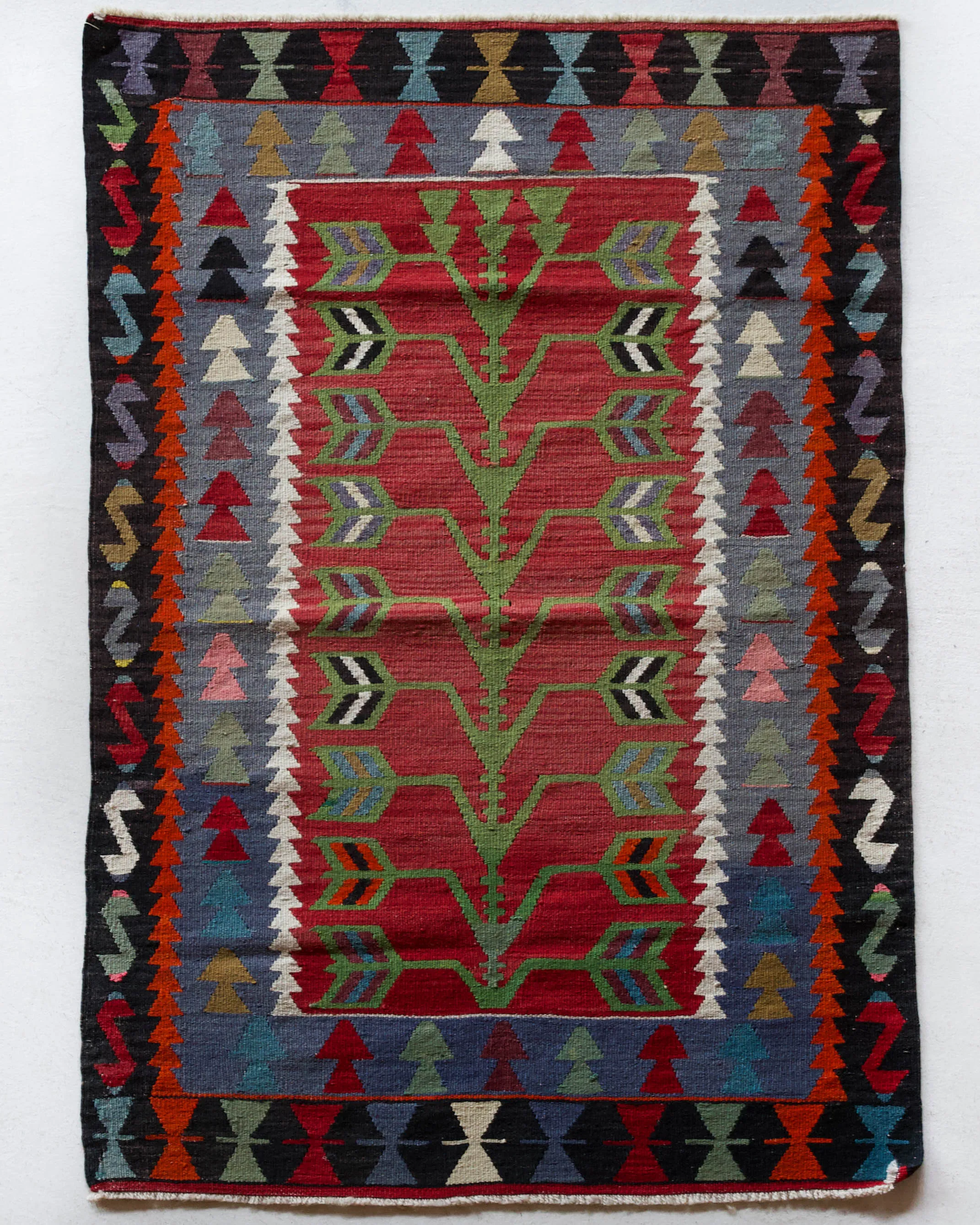 Vintage Oushak Kilim Rug 3'x5'