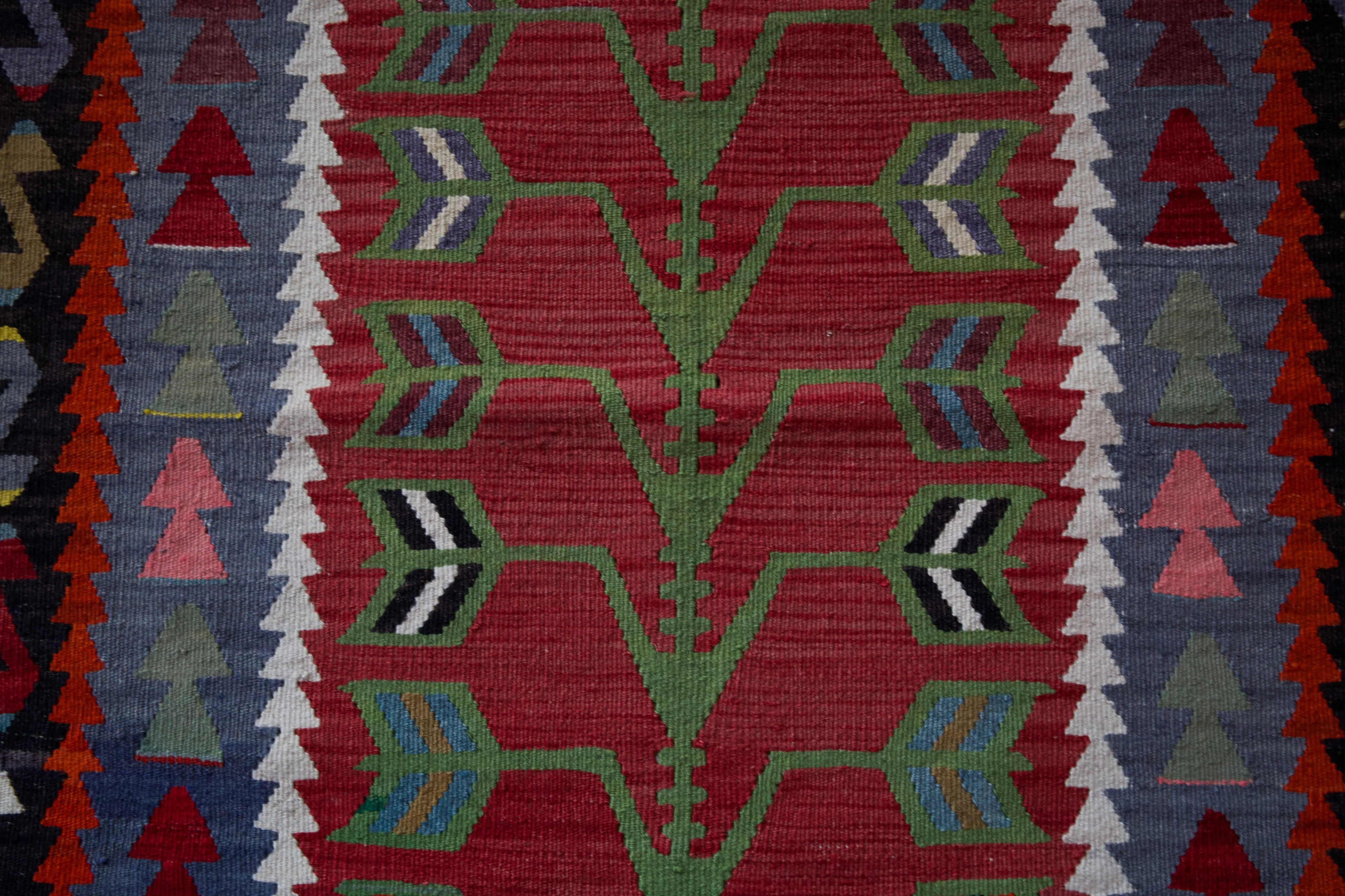 Vintage Oushak Kilim Rug 3'x5'