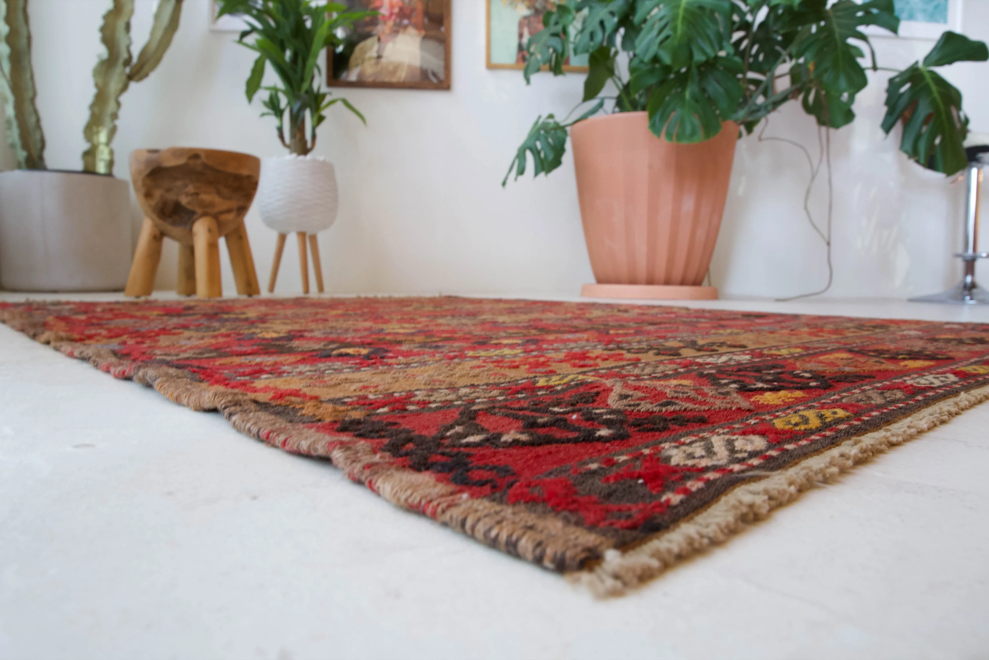 Vintage Sivas Kilim Rug 4'x5'5"