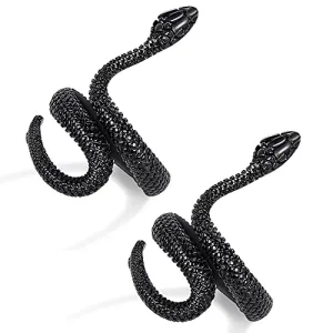 Vintage Snake Ring -2PCS Black