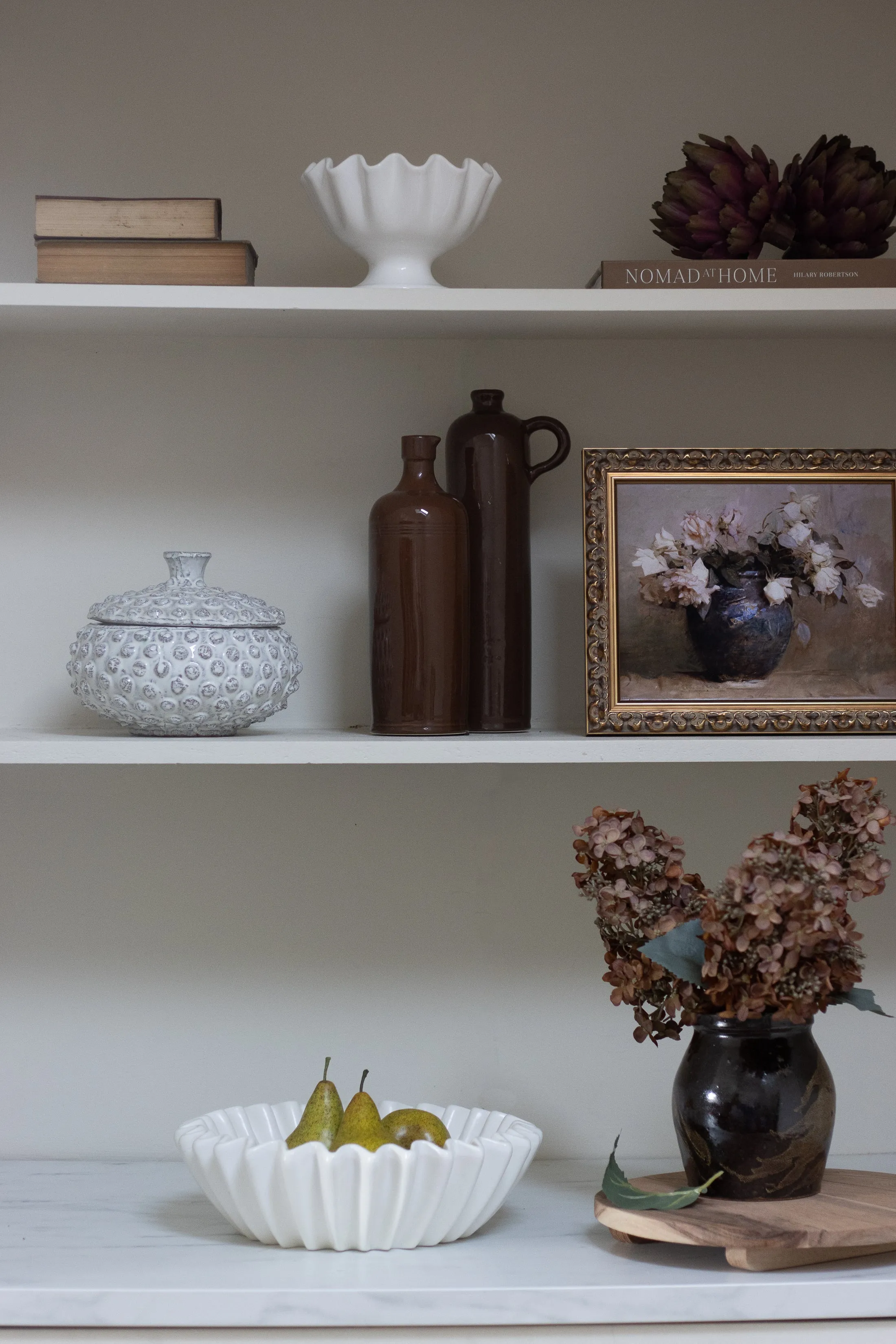 Vintage Style Tall Pots | Mocha | Available in Two Sizes