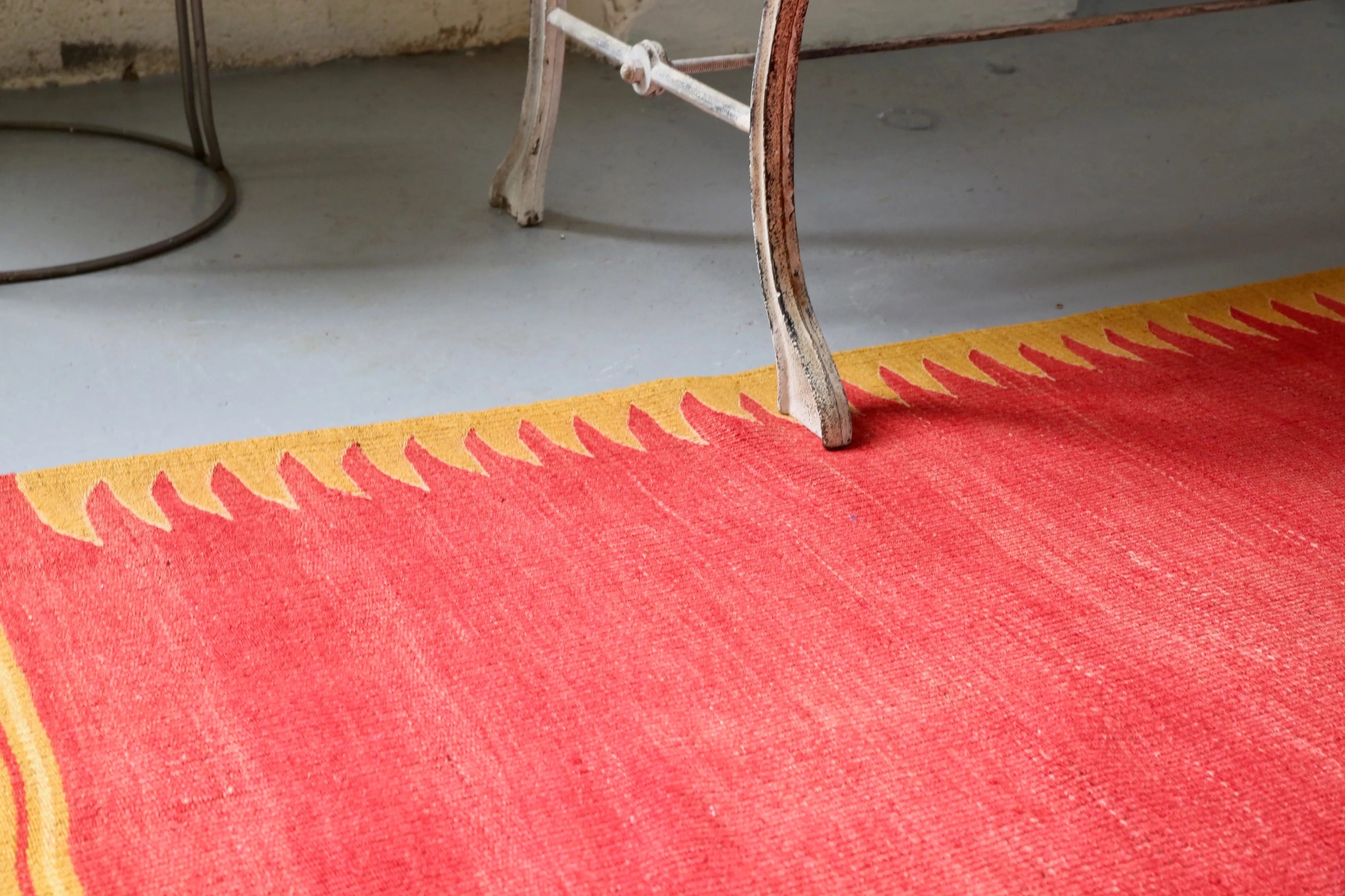 Vintage Turkish Bodrum Kilim Rug 4'6"x8'6"