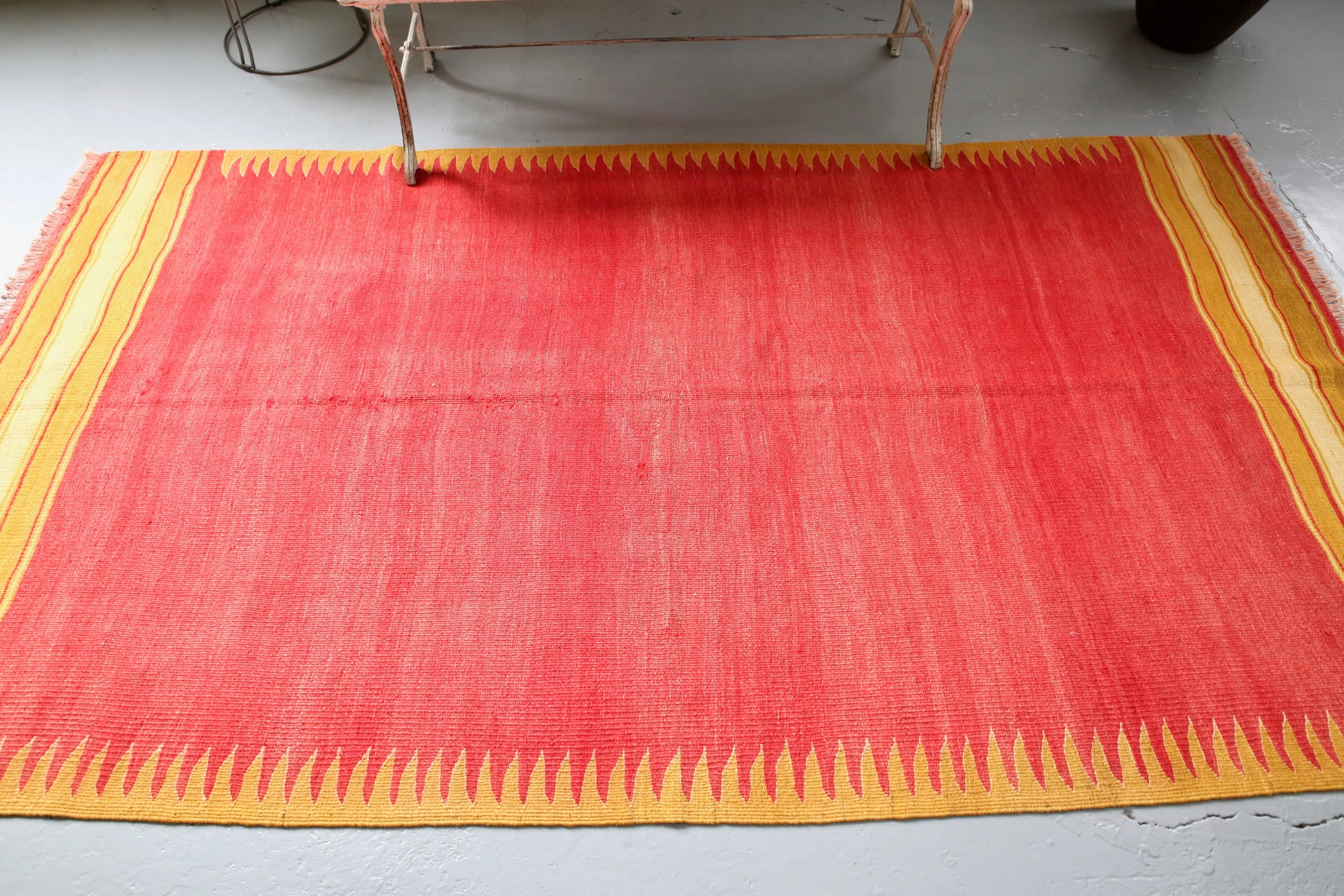 Vintage Turkish Bodrum Kilim Rug 4'6"x8'6"