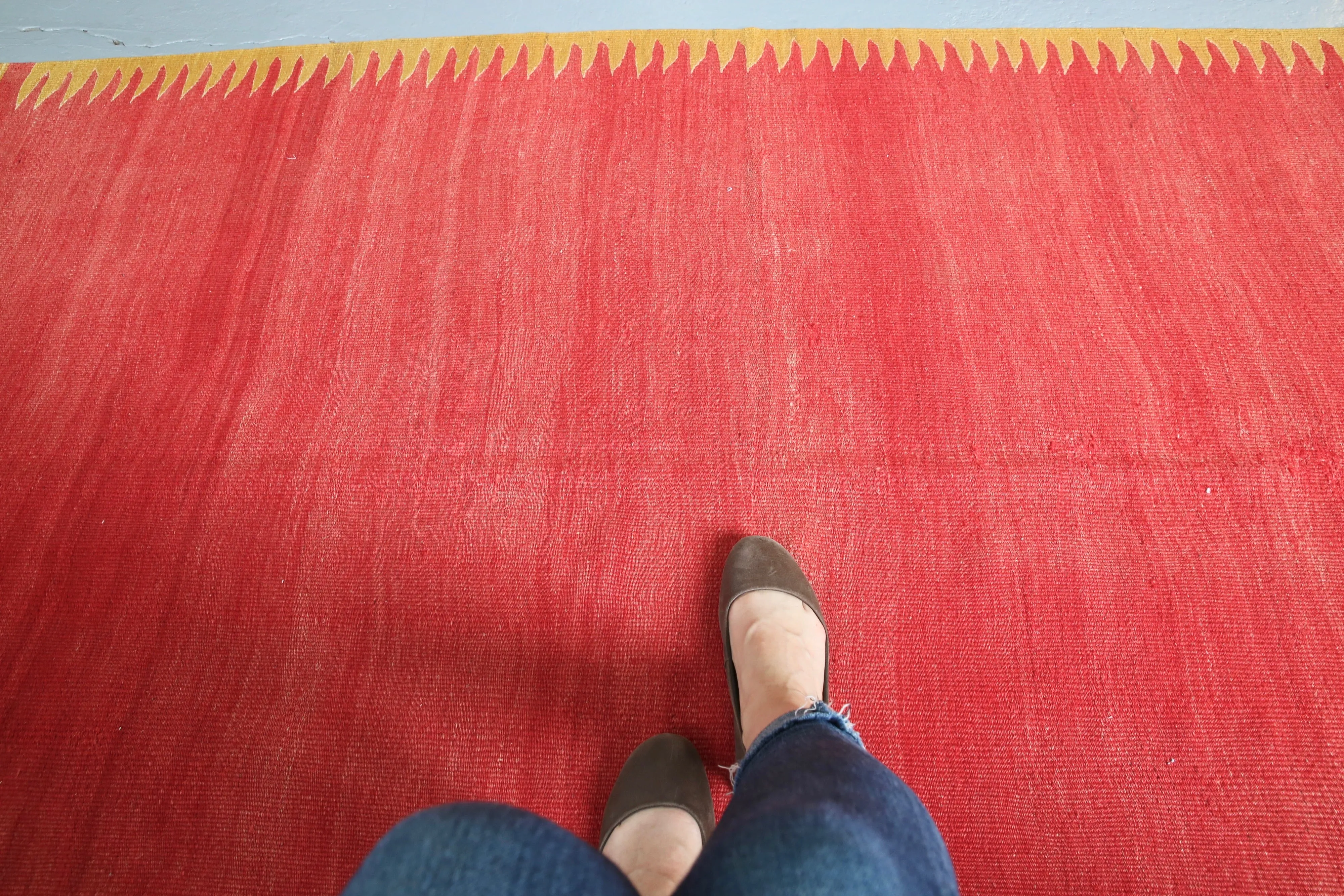 Vintage Turkish Bodrum Kilim Rug 4'6"x8'6"