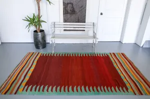 Vintage Turkish Bodrum Kilim Rug 4'7"x8'4"