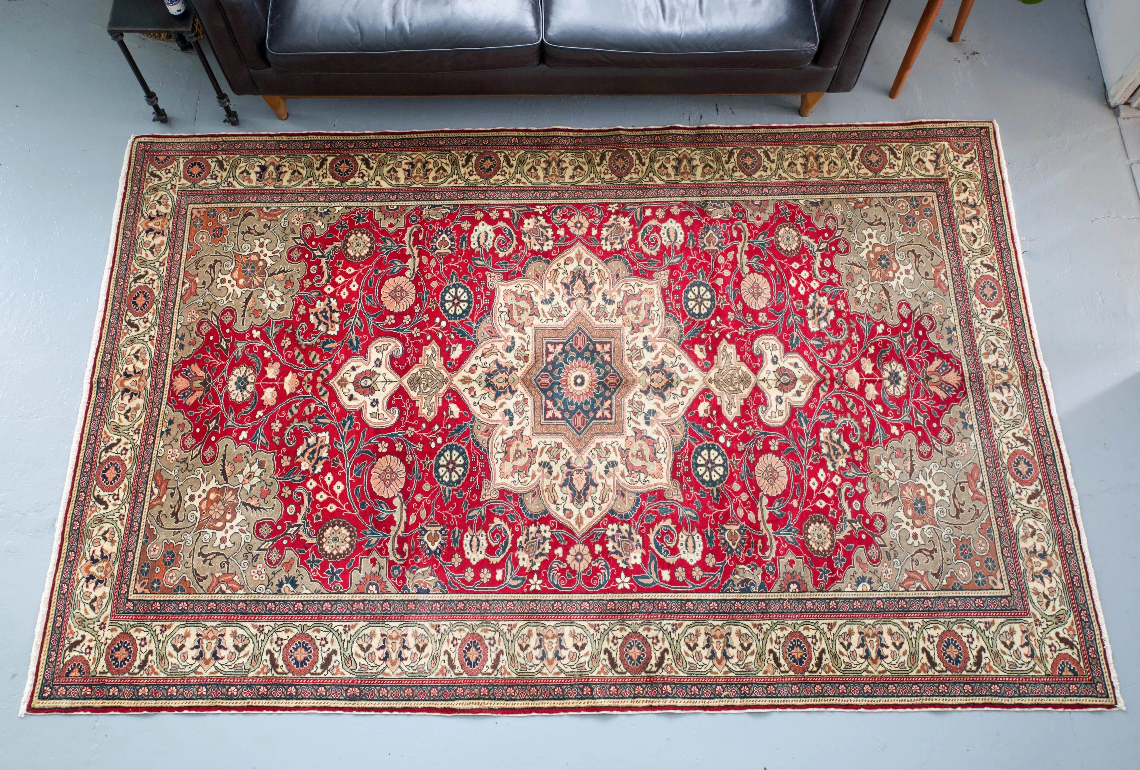Vintage Turkish Kayseri Rug