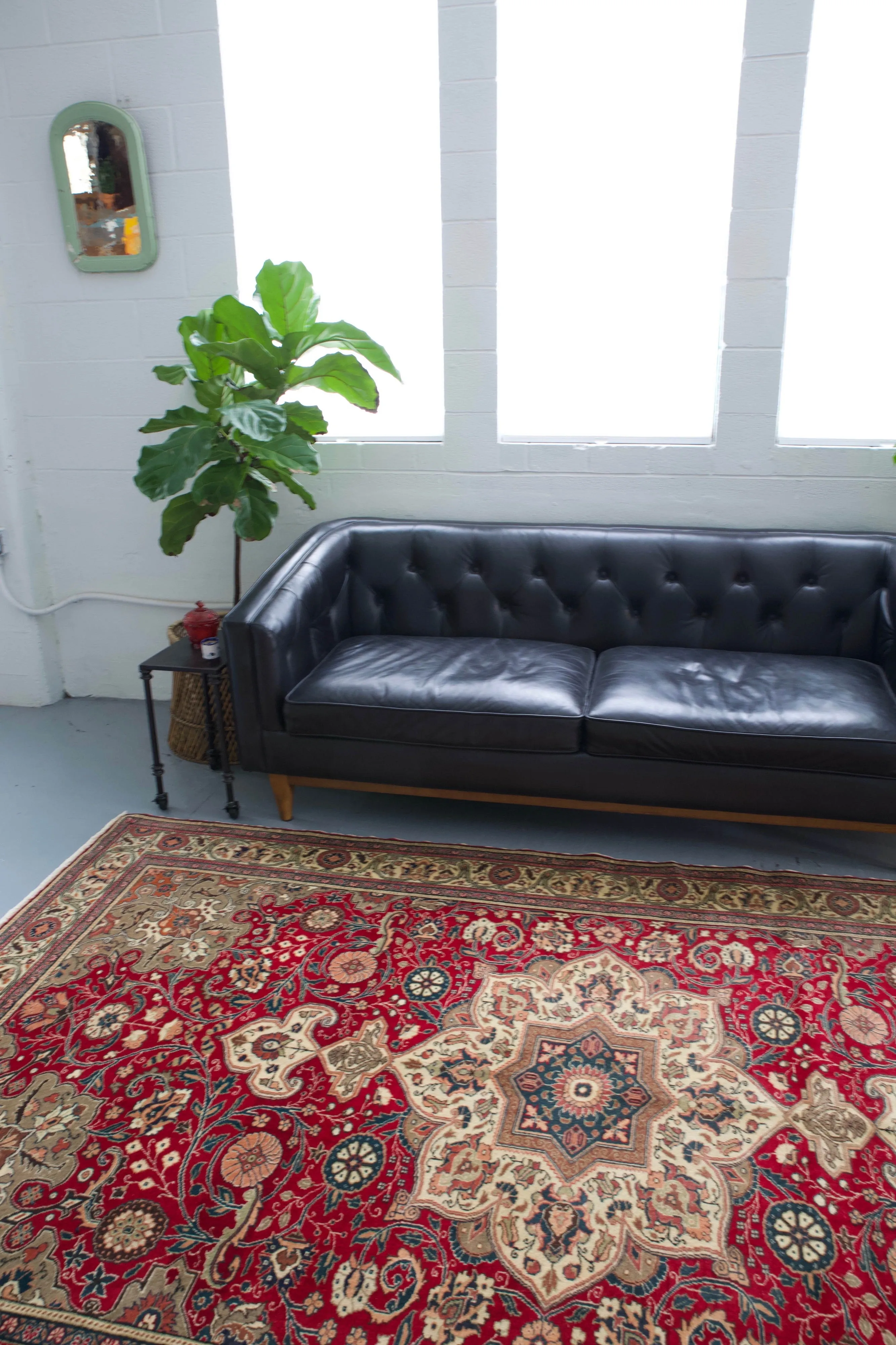 Vintage Turkish Kayseri Rug