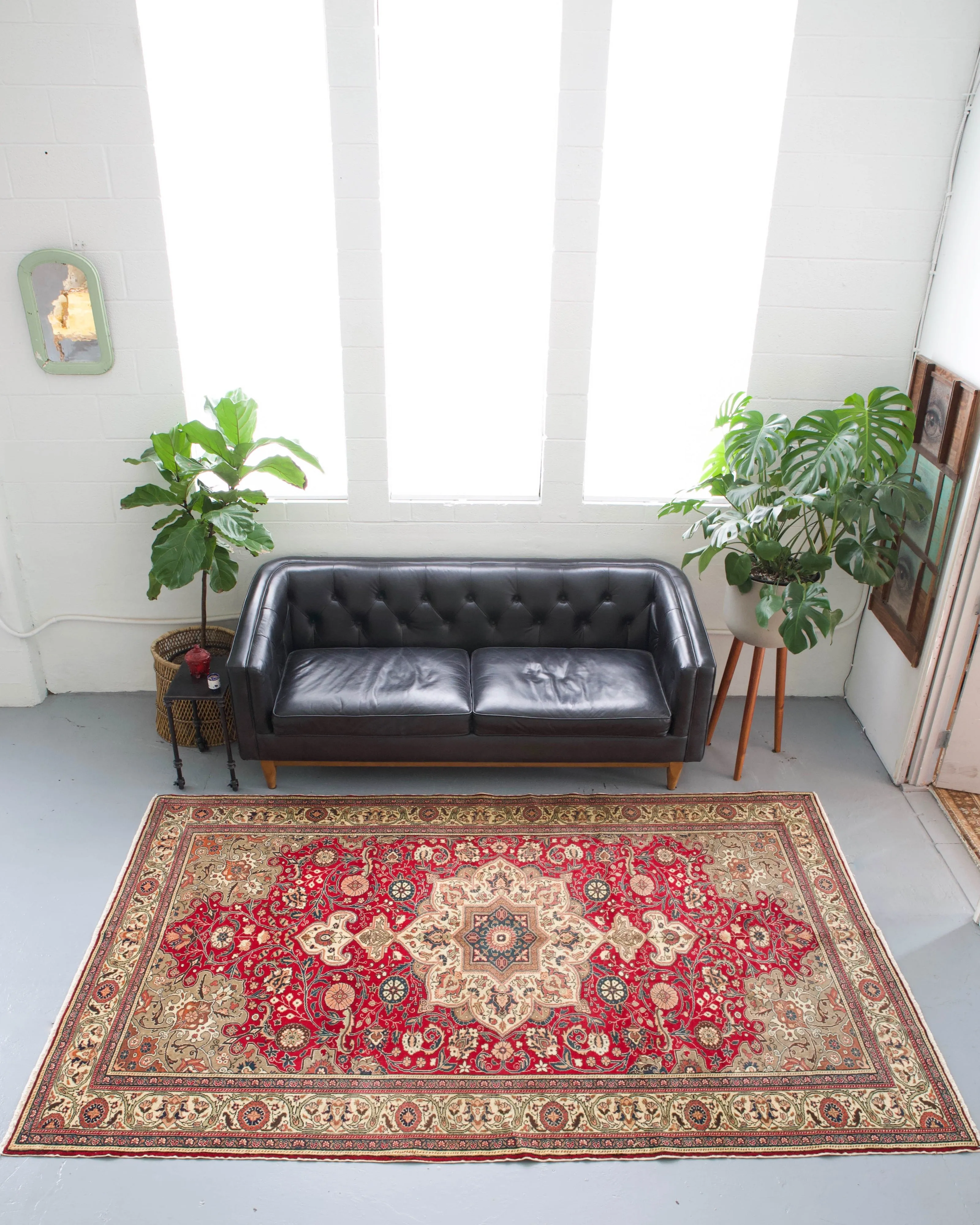 Vintage Turkish Kayseri Rug