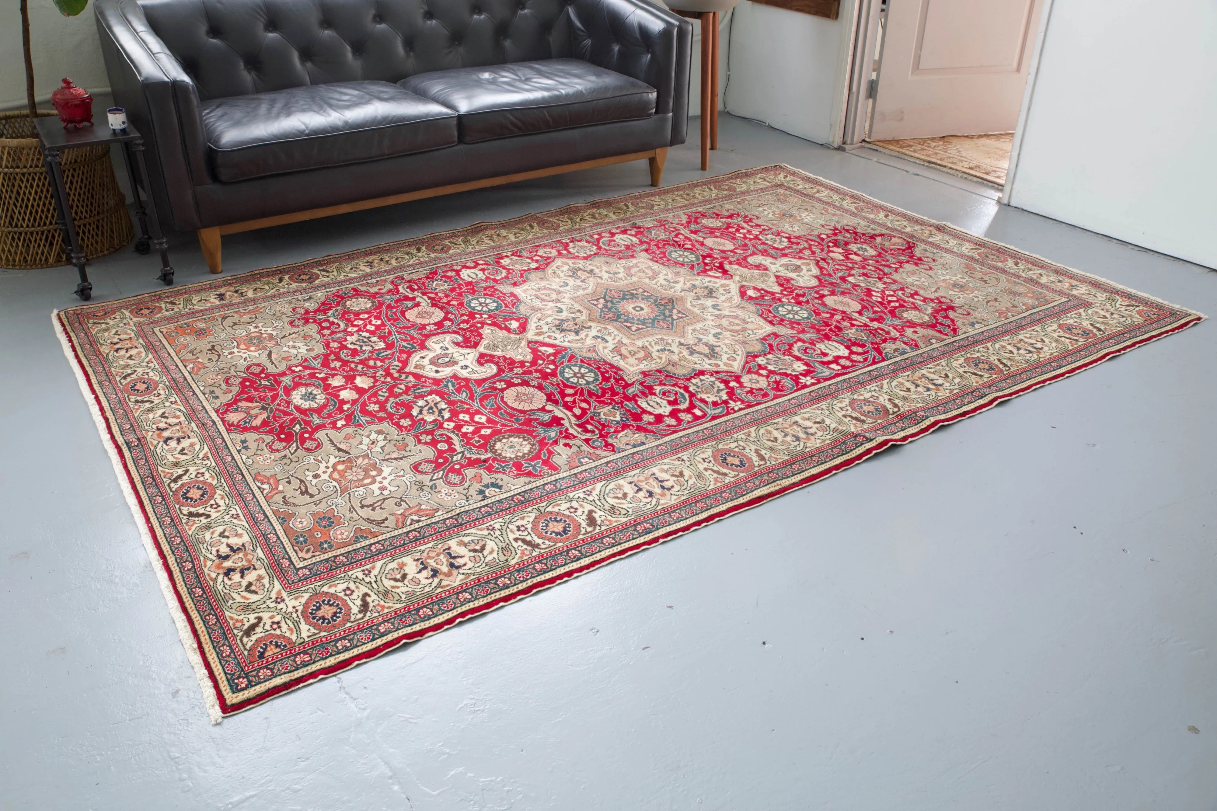 Vintage Turkish Kayseri Rug