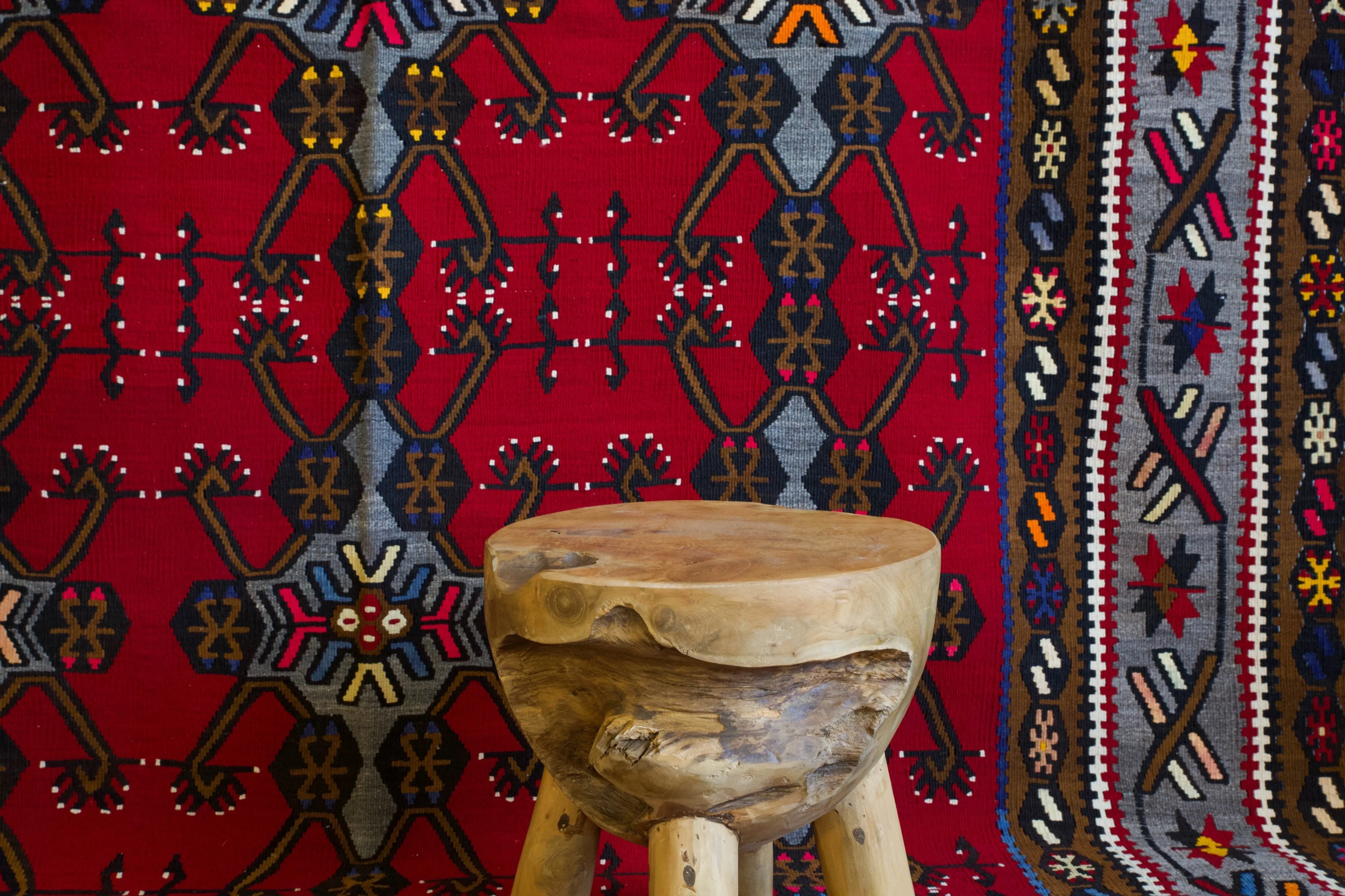 Vintage Turkish Maras Kilim Rug 7'x13'