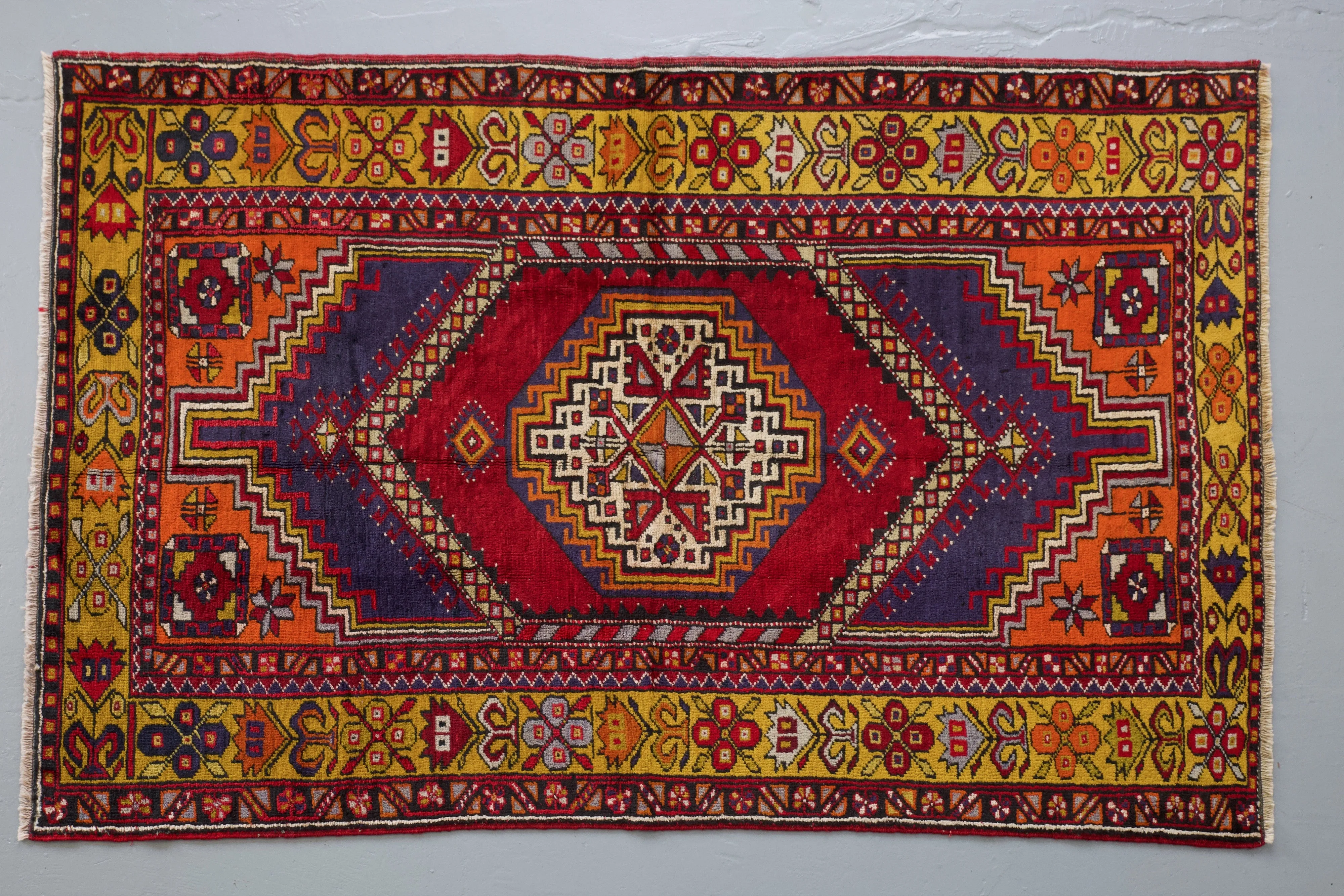Vintage Turkish Ortakoy Rug