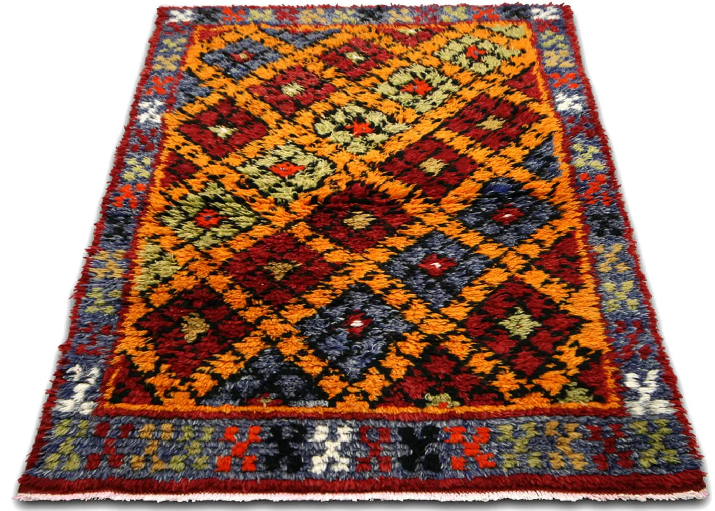 Vintage Turkish Tulu Rug - 2'7" x 4'1"