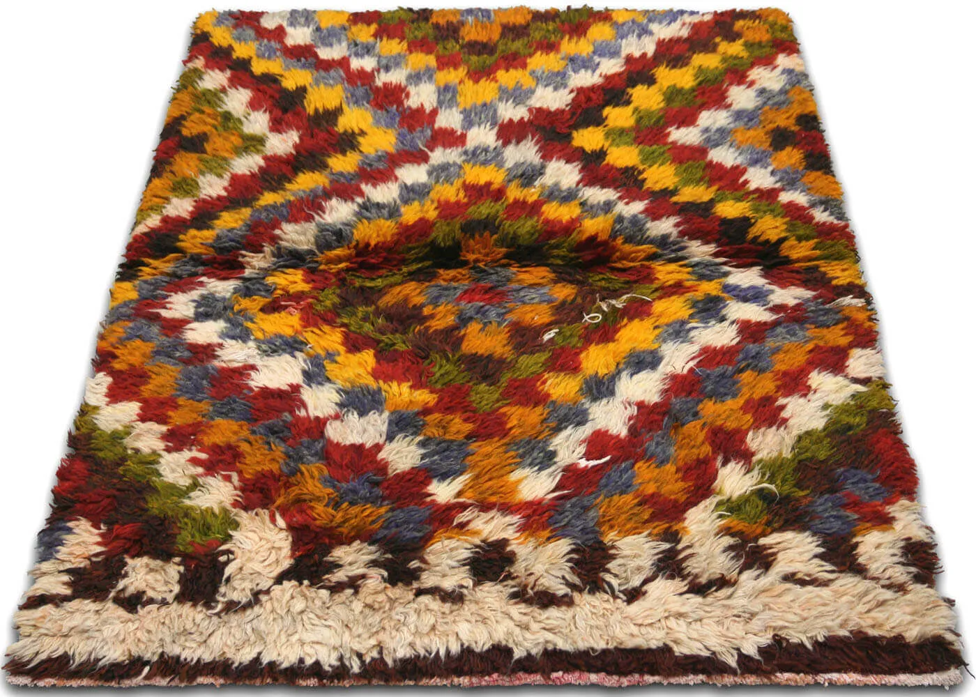 Vintage Turkish Tulu Rug - 3'9" x 4'9"