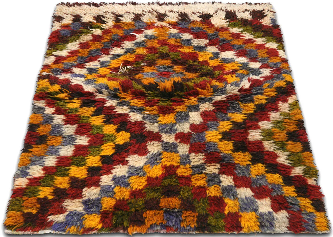 Vintage Turkish Tulu Rug - 3'9" x 4'9"