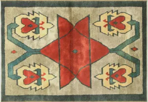 Vintage Turkish Tulu Rug - 4'7" x 6'9"