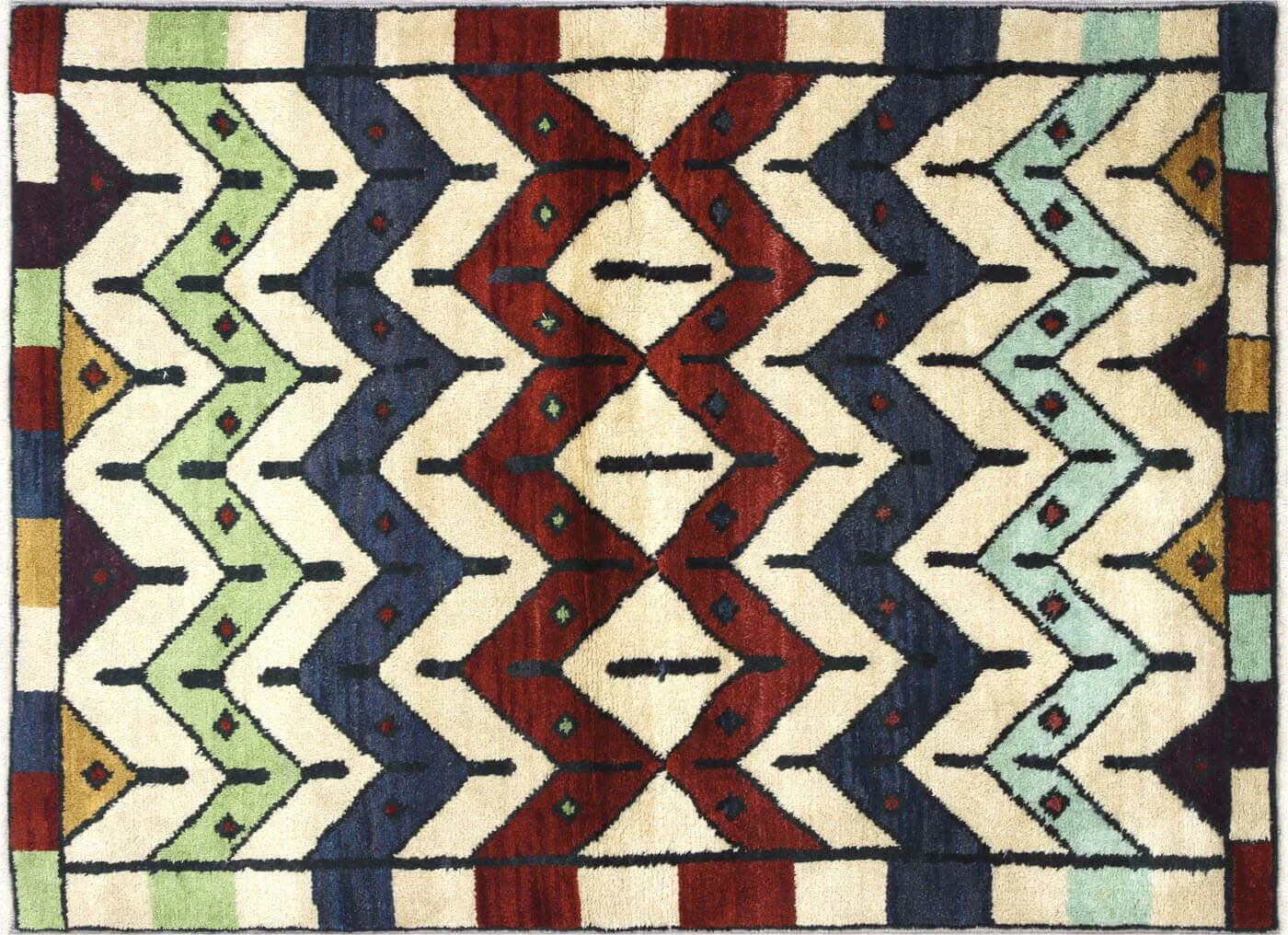 Vintage Turkish Tulu Rug - 5' x 6'9"