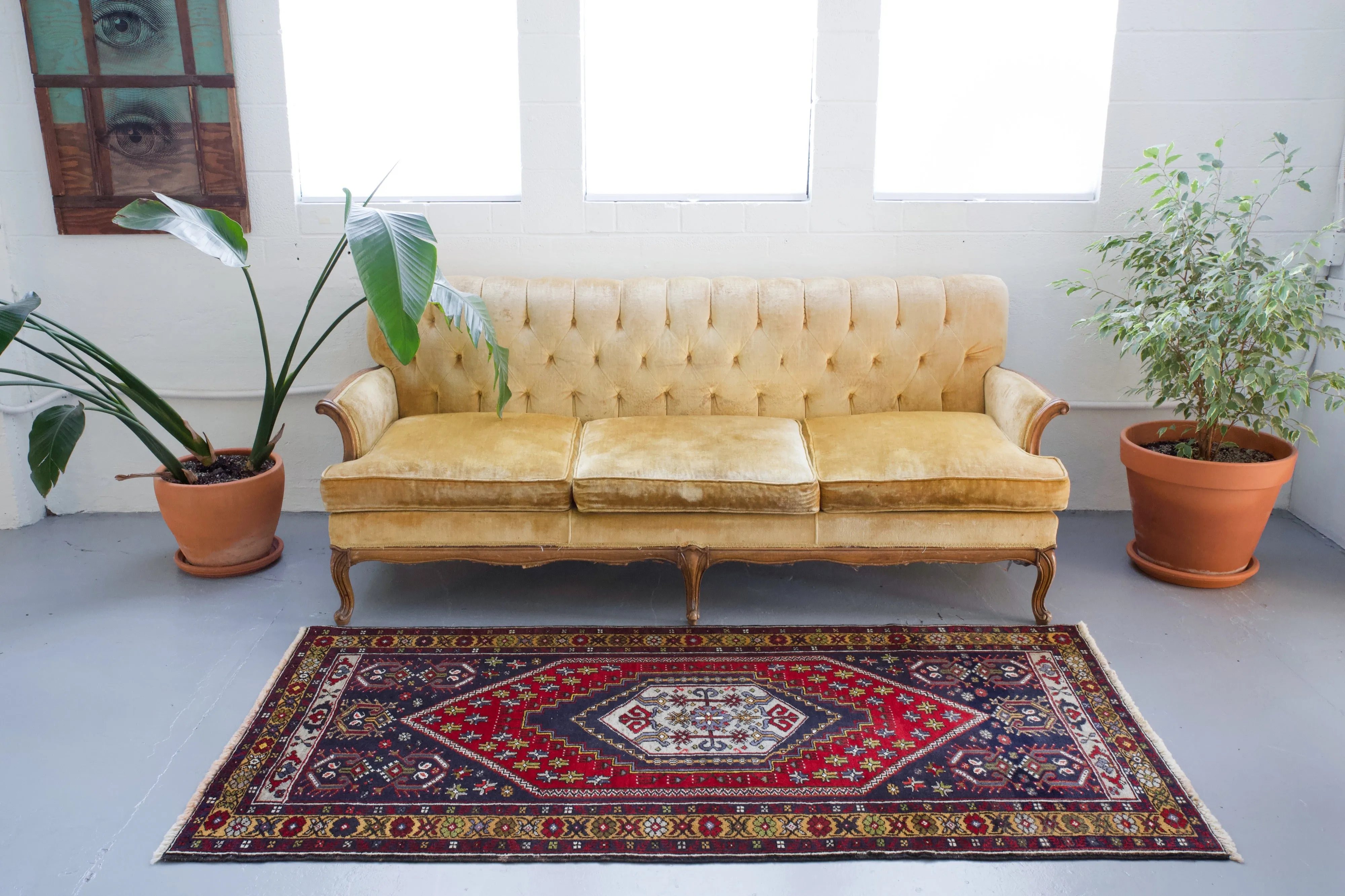 Vintage Turkish Yahyali Rug