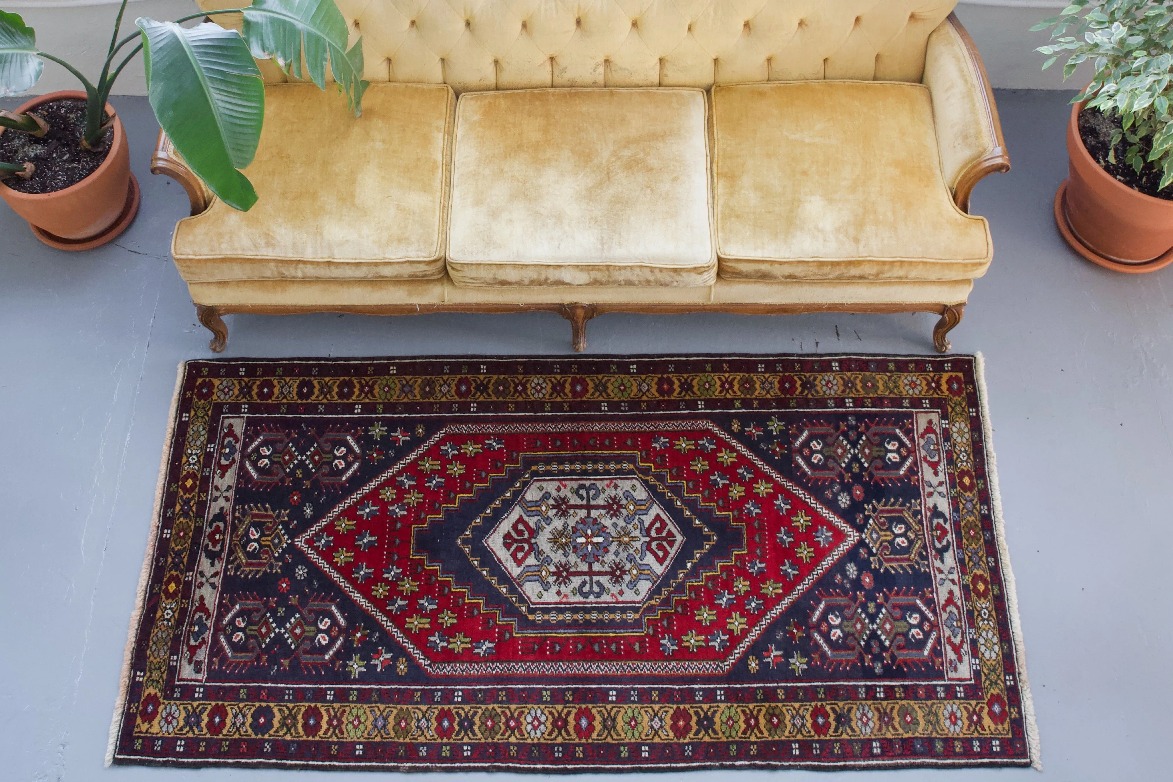 Vintage Turkish Yahyali Rug