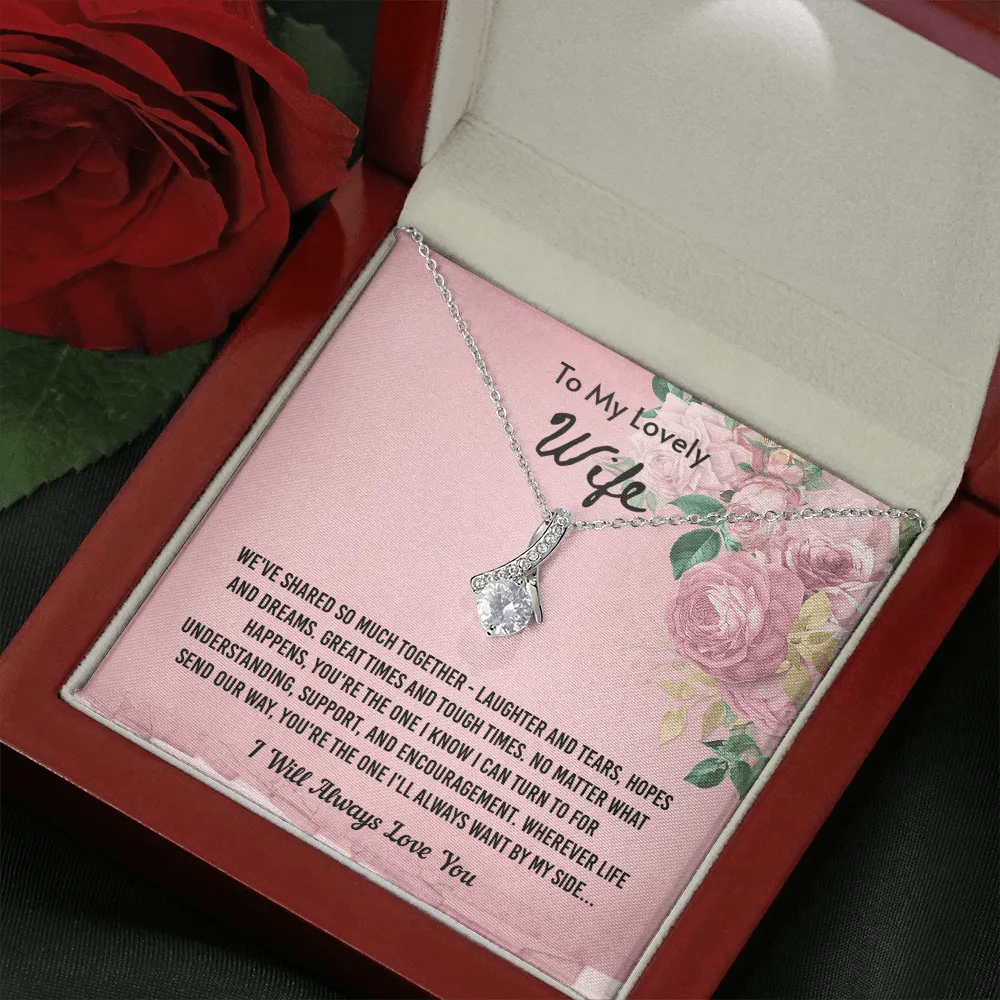 We've Shared So Much Together - Alluring Beauty Infinity Necklace Message Card