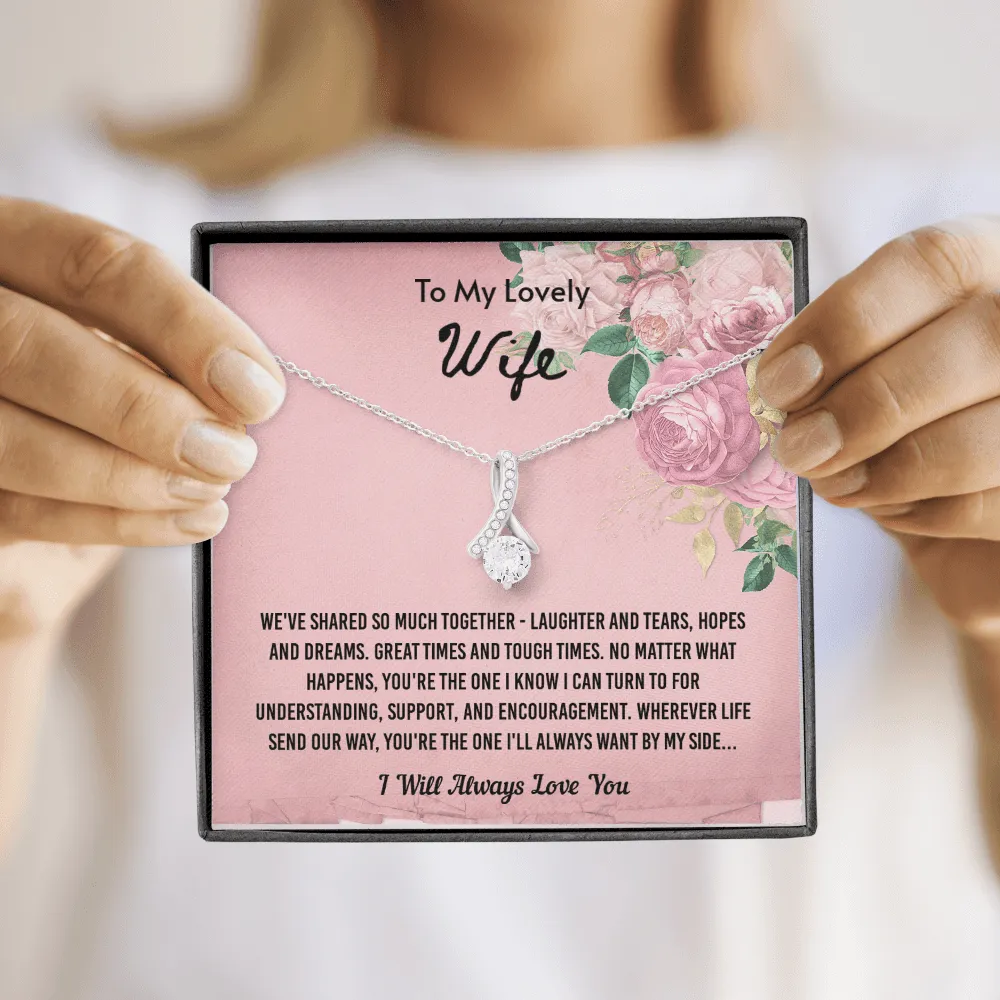 We've Shared So Much Together - Alluring Beauty Infinity Necklace Message Card