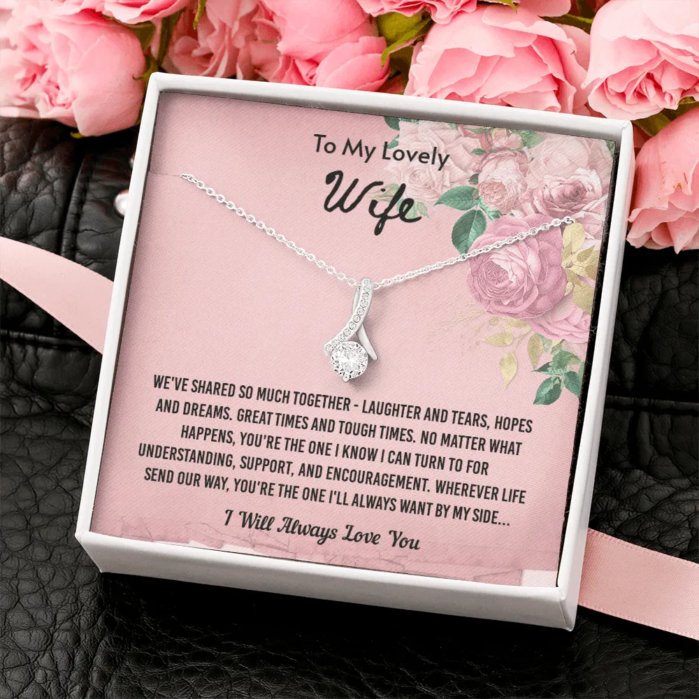 We've Shared So Much Together - Alluring Beauty Infinity Necklace Message Card