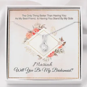 Will You Be My Bridesmaid Personalized Necklace