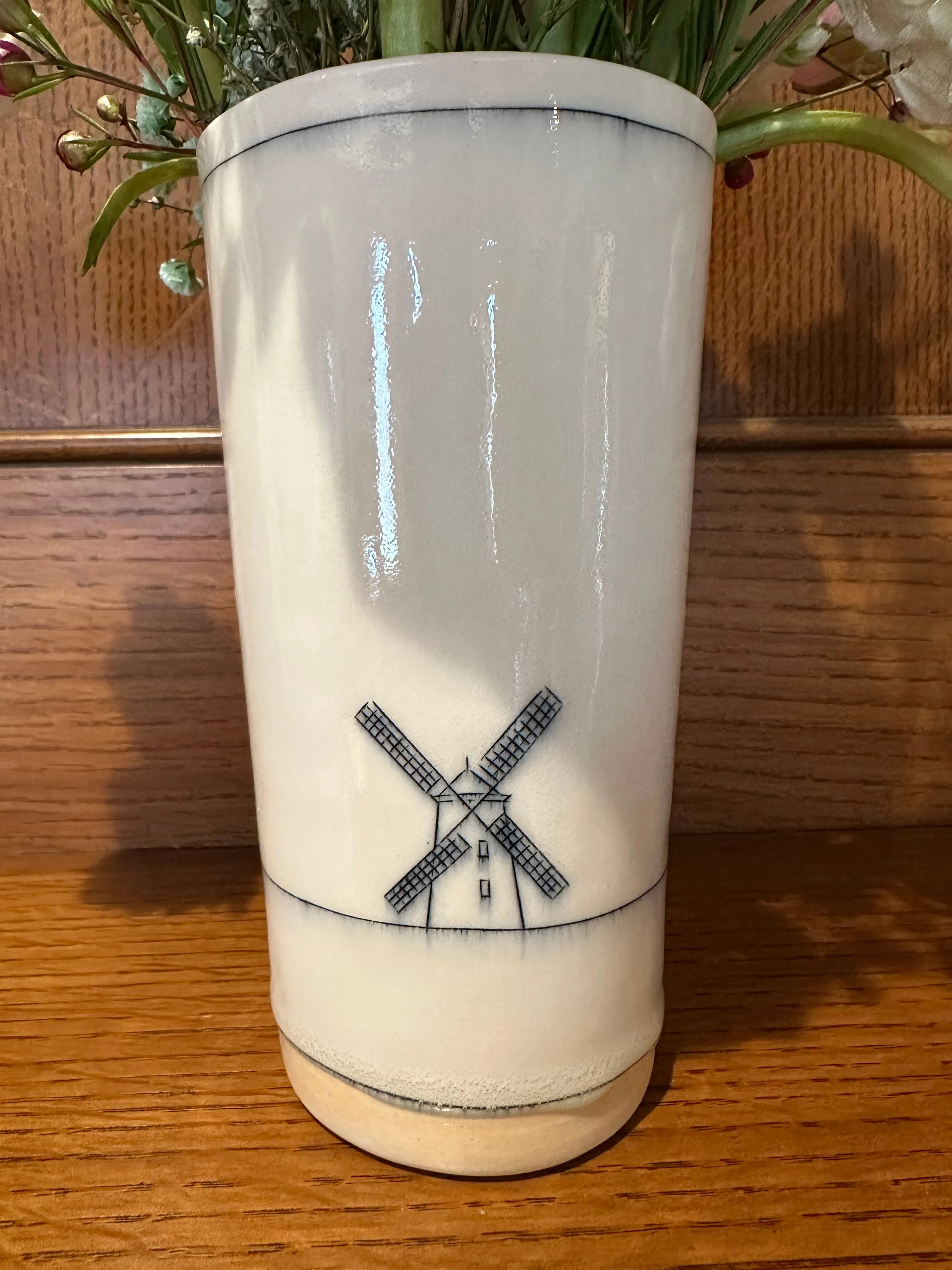 Windmill Tall Vase