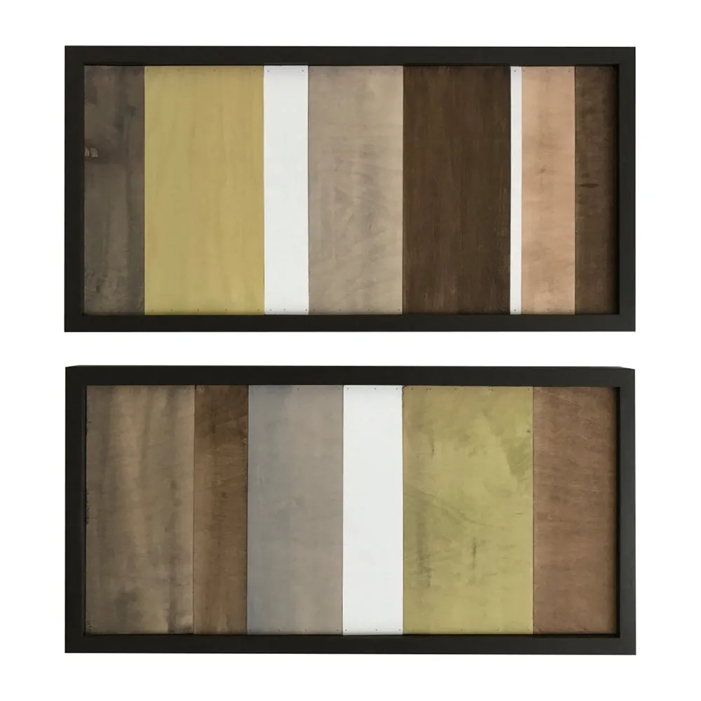 Wood Wall Art - Wood Art - Reclaimed Wood Art - Color Block Collection - 12x24 set