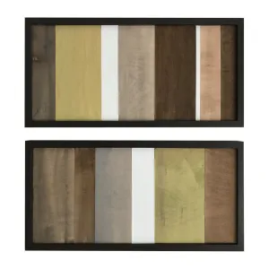 Wood Wall Art - Wood Art - Reclaimed Wood Art - Color Block Collection - 12x24 set