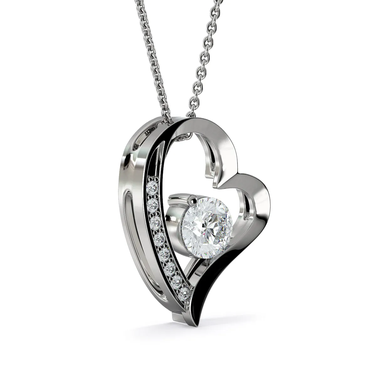 You complete me- Heart Necklace for Wife