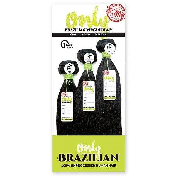 Zury Sis Only Brazilian Virgin Remy Human Hair ONLY BRZ MULTI STRAIGHT 10-18 Inch (1 Pack Enough)